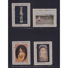 CUBA 1966 SERIE COMPLETA DE ESTAMPILLAS NUEVAS MINT ARTE PINTURAS